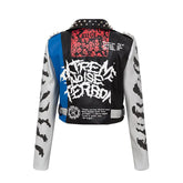 anMts Motorcycle PU Leather Jacket
